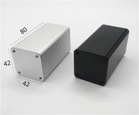 42*42*80mm Casilla de aluminio metálico de cuerpo único para el recinto del panel solar en color blanco y negro