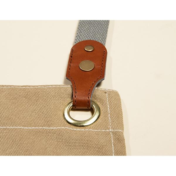 OEM/ODM Acceptable Waxed Canvas Utility Apron for Restaurant Coffee Shop Gardening