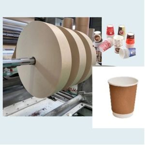 Oil Resistant Recyclable PLA Coated Burger Paper Cup Bottom Roll Made in China