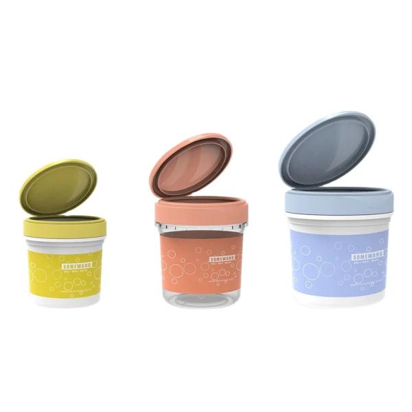 опарник сливк 8oz 16oz 20oz пустой пластиковый PP косметический упаковывая с крышкой сальто замка