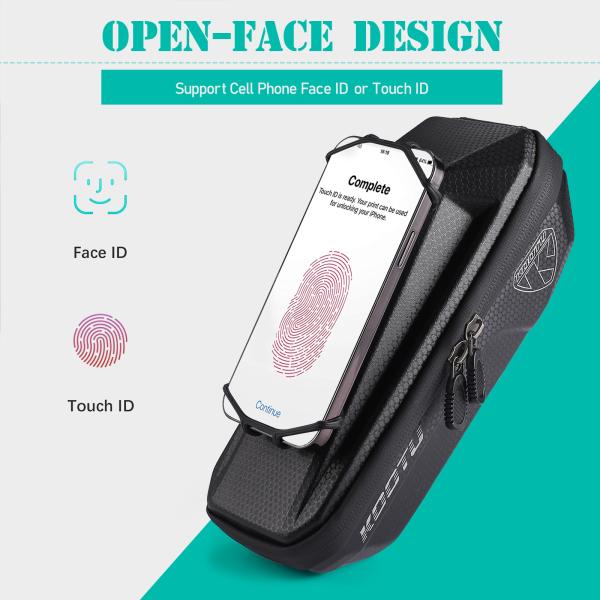 Accesorios de la bici y del ciclo de KOOTU, certificación impermeable del CE del bolso del tubo del top de la bicicleta