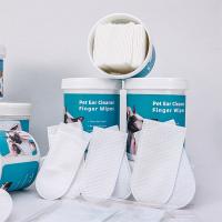 Lingettes dentaires pour chiens OEM, lingettes de nettoyage des doigts en non-tissé pour chiens