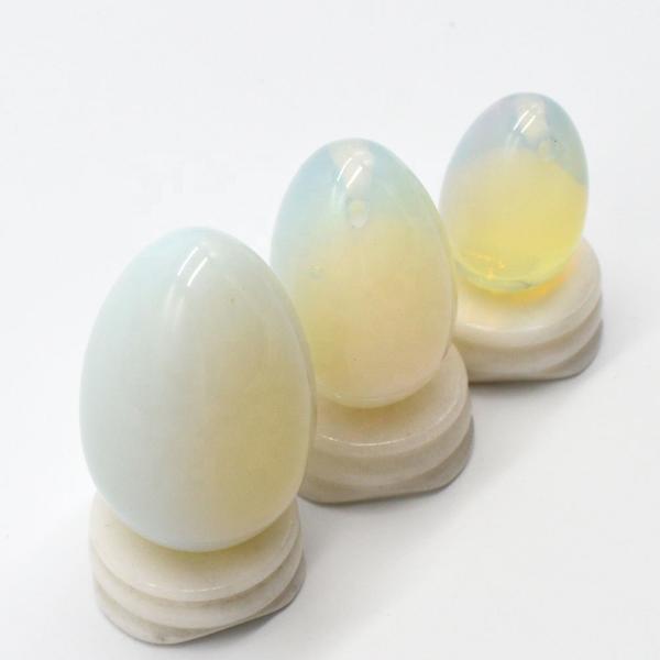 Opalite Yoni Egg Pelvic Kegel Exercise Jade Egg for Strengthening Vaginal Muscles and Crystal Ball Massage