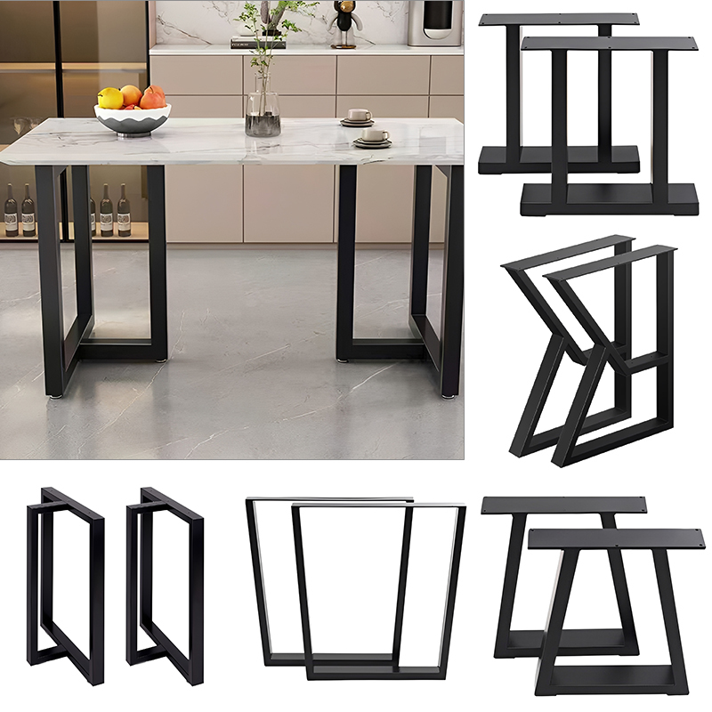 Iron Table Leg Bracket Metal Dining Table Legs Office Desk Supports Tea Table Bases DIY Iron Coffee Table Legs