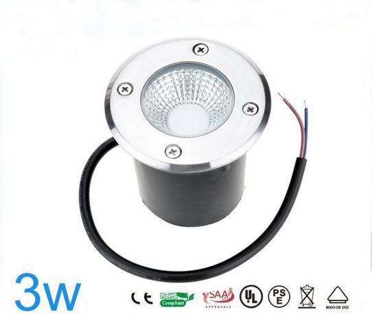 2017 Cob 3W LED Underground Light IP67 Landscape Lamps CE ROHS Certified Light Up Shoes