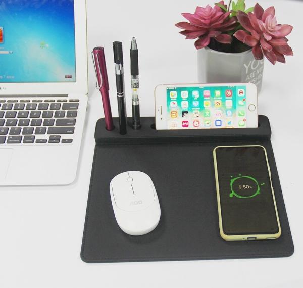 Tapete do rato de carregamento sem fio Ultraportable reusável Nonslip para o PC