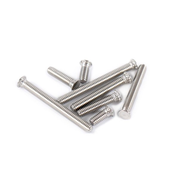 Zinc Plated Self Clinching Captive Studs High Strength Non Flush Thick Head Design