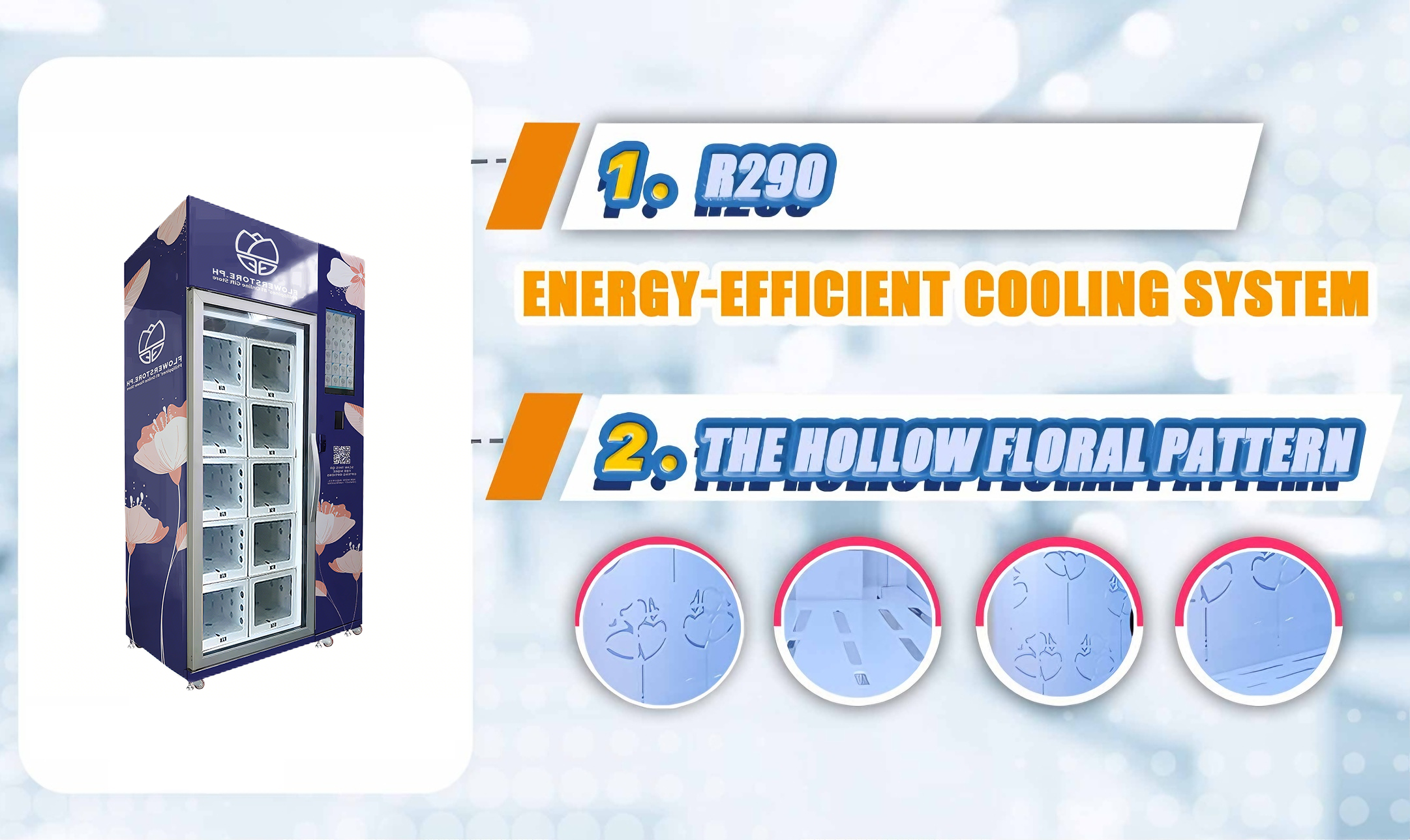 WEIMI Smart Flower Vending Machine for Suppliers – 24/7 Automated Flower Sales Solution
