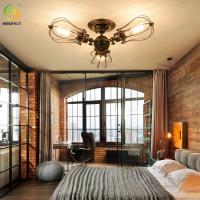 Usado para do ferro nórdico quente do estilo da venda da casa/hotel a luz de teto de cobre preta