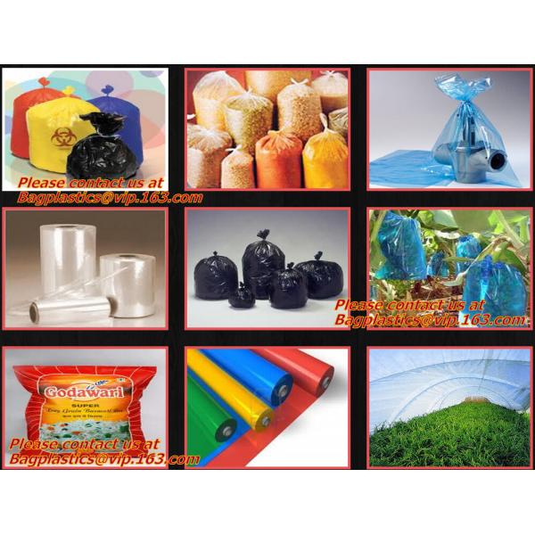 100% Oxo Biodegradable Clear Plastic Garbagetrash Bag Refuse Sack On Roll With Strong Hdpe yellow bags black bags blue b