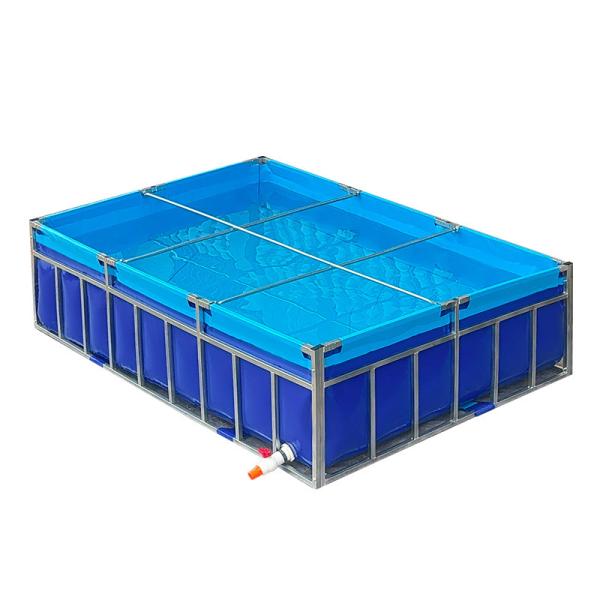 Corrugated Sheet High Density Tarpaulin Water Tank For Fish Aquaculture Farm Pond