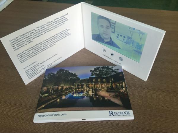 256MB Memory Custom Video Brochures All In One For Construction Campaign Video Mailer