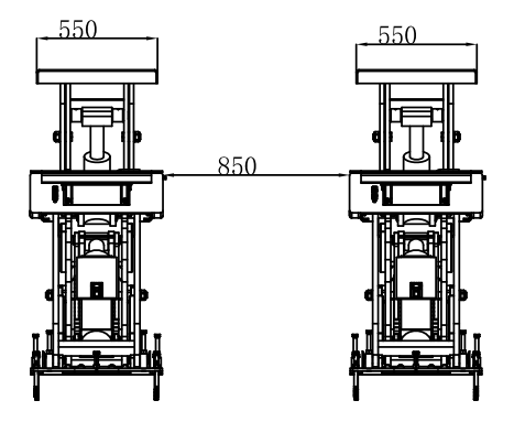 4000mm Runway Wheel Alignment Scissor Lift Load Weight 2000kg