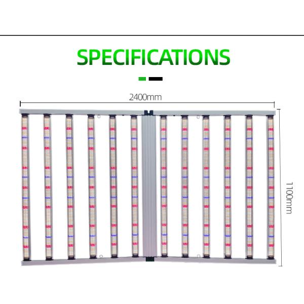1.1х2.4м 1500 Вт светодиодный рост света полный спектр с дизайном Daisy Chain