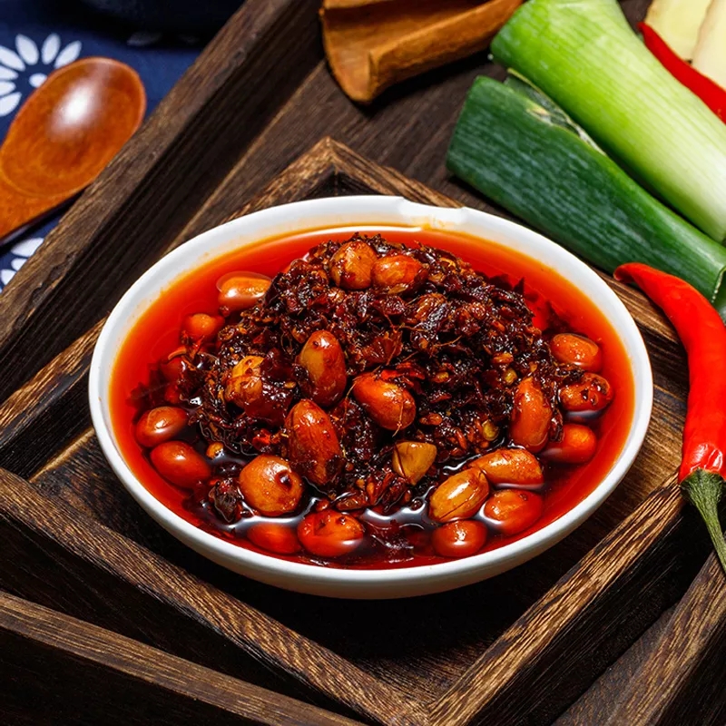 Масло Chili еды Mygou чистое красное варя масло перца масла чилей для горячей еды приправляя Condiment