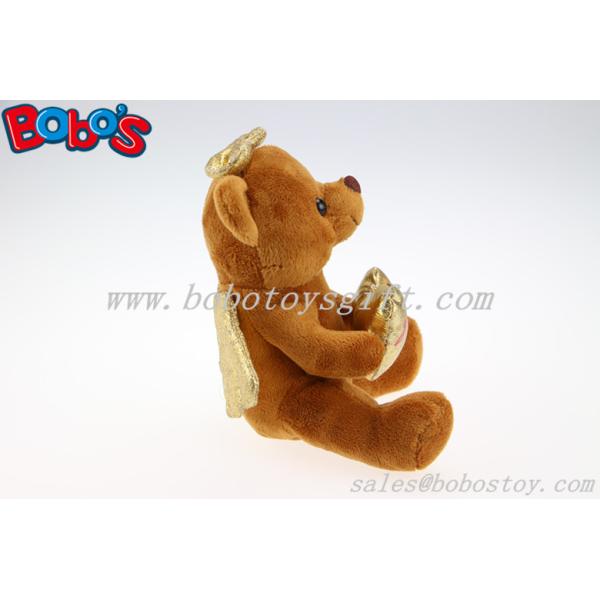 Wholesale Price Brown Plush Angel Bear Gift For Valentines Day