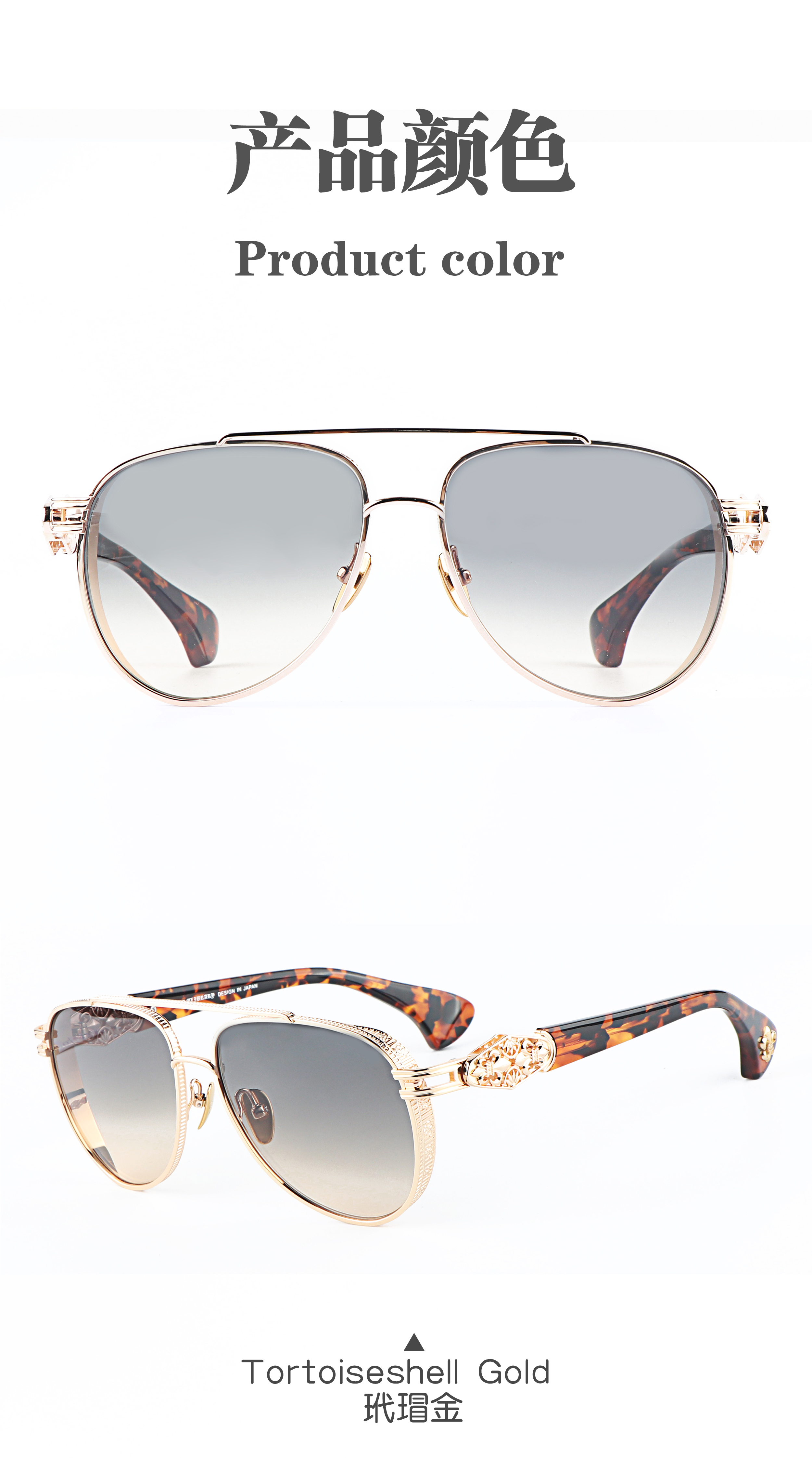 Shenzhen Retro Uv400 Big Face pilot Double Beam Prescription Luxury High-quality Brand Unisex Custom logo Sunglasses for Men