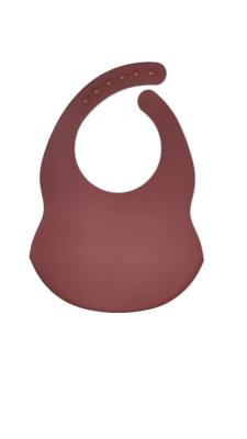 Bulk Kids Cartoon Pink Silicone Bib Scoop For Eatting Food With Size Is 3.5*30.6*20.8 cm And Weight Is 81 Gram