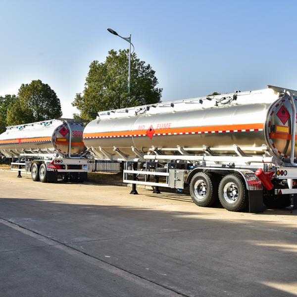33000L 38000L Semi Tanker Trailer Gasoline Oil Transport Tanker 2 Axle 3 Axle Truck Trailer