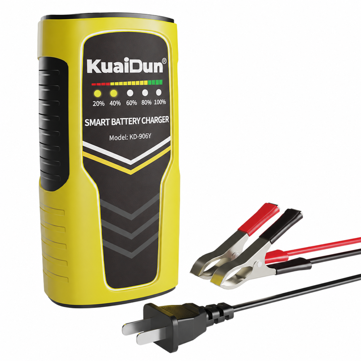 Yellow 12V 6A Intelligent Car Battery Maintainer and Charger