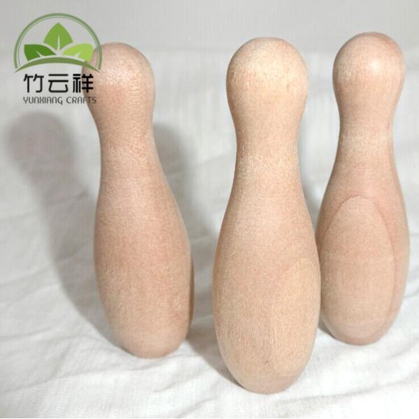 Amis de la famille Jouet d'équilibre en bois en caoutchouc en bois Jeu de bowling en bois