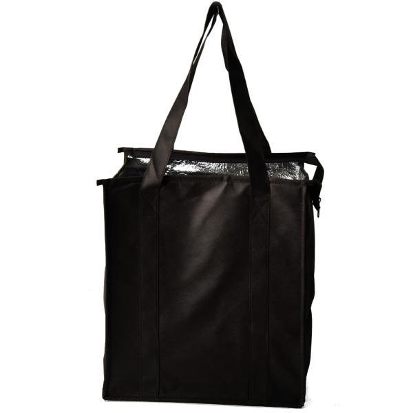 Reusable Insulated Cooler Bags Black Color For Outdoor Picnic Silk Screen Printing