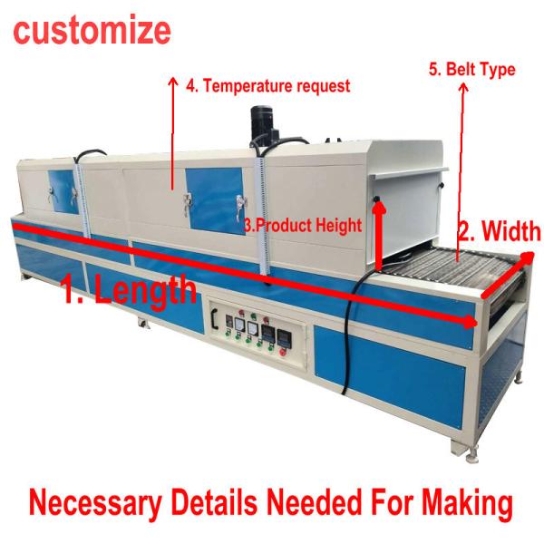 hot circulating Infrared Drying Machine Teflon belt For Silk Screen Printer