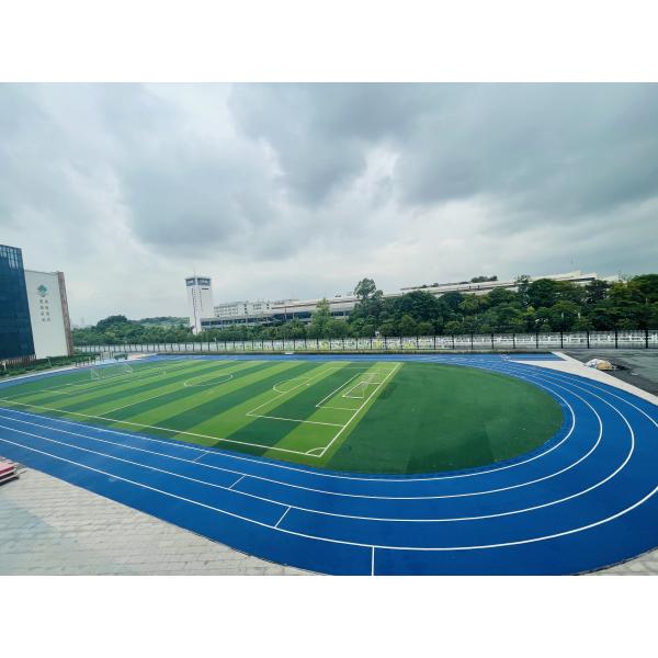 Blue Fireproof Sports Rubber Floor Playground Slip Resistant