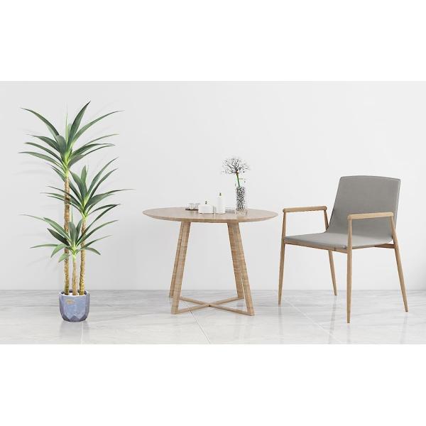 Artificial Tree 4.7Ft Faux Agave Plant with 3 Heads in Plastic Pot Fake Tree for Home Decor Indoor or Outdoor Office