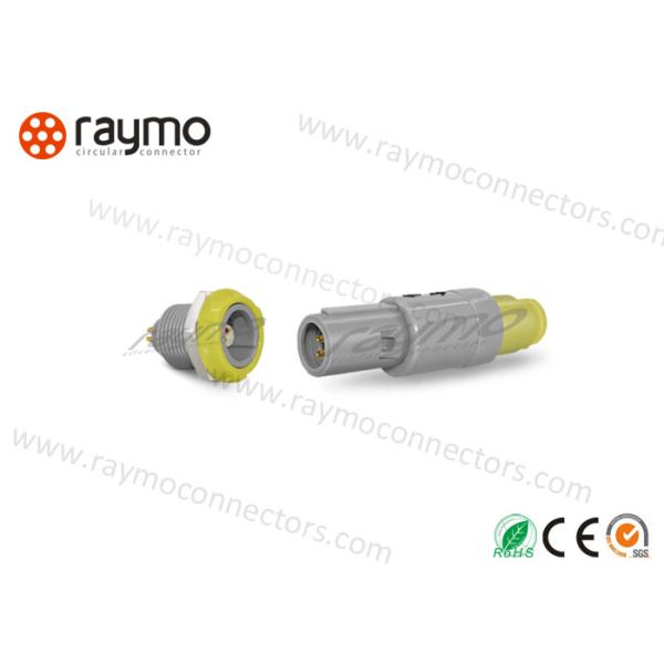 PAG.M0.4GL Plastic Straight Plug Circular Push Pull Male Connector