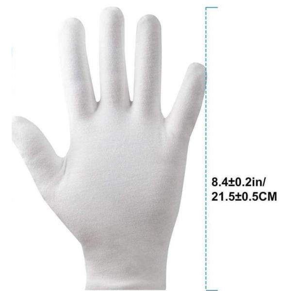 Washable Stretchable Breathable Hand Cotton Gloves for Work Inspection and Safety
