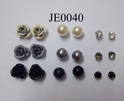 rose stud earring set
