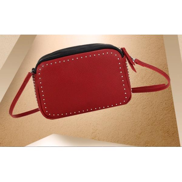 Classical Red Ladies Cross Body Bags , Medium Sized Cute Crossbody Purses For Daily