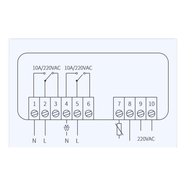 Регулятор температуры 220V цифрового дисплея микрокомпьютера умный автоматический STC-8080AX-01