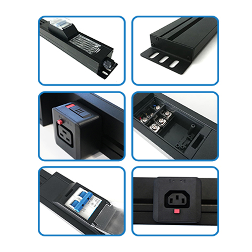 PDU блока распределения силы шкафа одиночной фазы AC умный