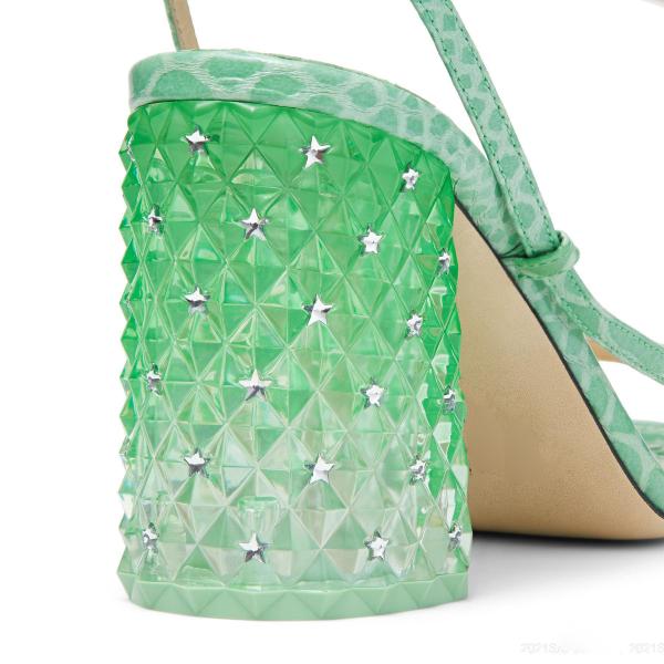 Super Hot Gradient Star Crystal High Heels For Women With Thin Straps And Chunky Diamond Heels For Women With Open Toe