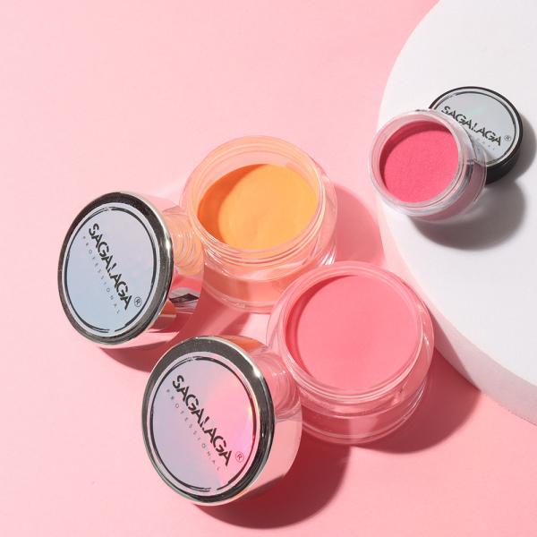 Private Label Glitter Color Acrylic Nail Powder 2 in 1 for Nail Salon Manicure Excellent Nail Art Effect Certificate MSDS