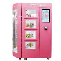 Flor móvil Rose Vending Machine With Fridge de la exhibición y ventana transparente AC120V