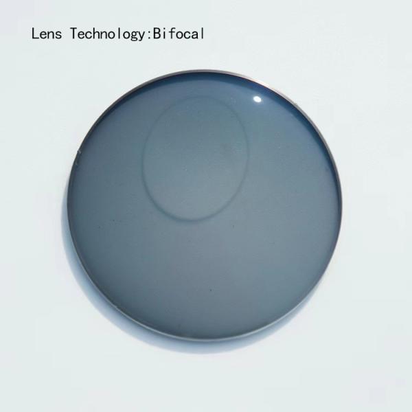 Качественные линзы 1.56 Синий разрез Круглый верх бифокальный фотохромный линз