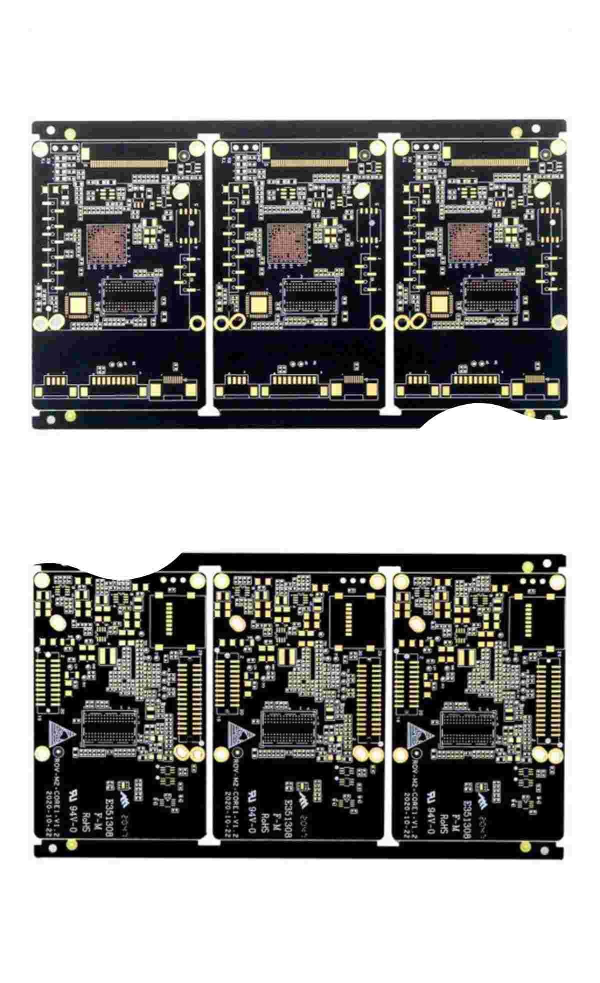 Доска 3oz 2.4mm PCB соединения HDI высокой плотности цвет черноты 14 слоев