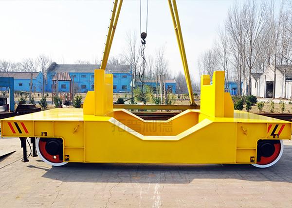 60t Motorized Roadrail Lorry Ladle Handling Transfer Cart For Pakistan Steel Mill