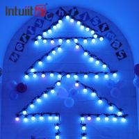 15M lumière imperméable de ficelle de décoration de patio de fête de Noël de jardin de lumière d'étape de l'ampoule LED de 20 pixels