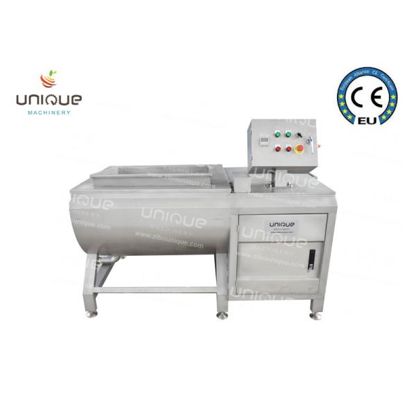 Commercial Kitchen 500 kg/h Sand Blasting Surface Fruit and Vegetable Washing Machine