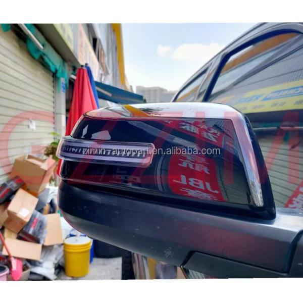 Capa del espejo retrovisor negro para Toyota Tundra 2007-2021 Espejo lateral de luz LED