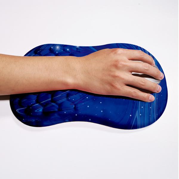 Rectangular Custom Non-Slip Memory Sponge Mousepad with Wrist Rest Comfortable Ergonomic