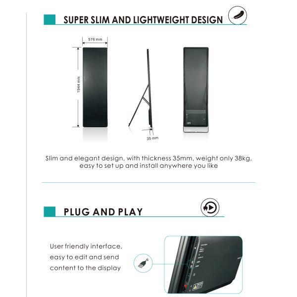 Ultra Thin HD P2.5 Led Video Screen Rental , Commercial Ads Indoor Led Display Screen