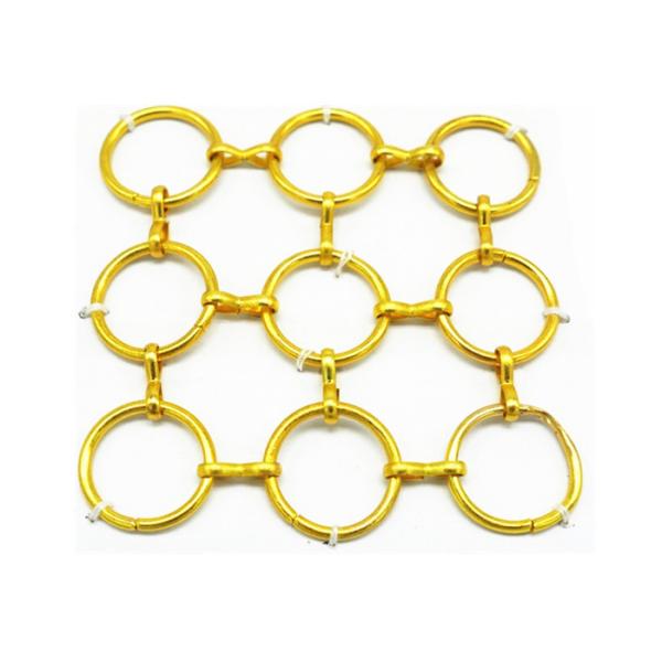 Draperie adaptée aux besoins du client de maille en métal d'anneau de Chainmail pour la décoration d'hôtel de centre commercial