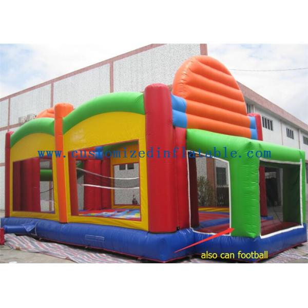 Outdoor Childrens Bouncy Castle Court ,  Inflatable Sports Arena Trampoline