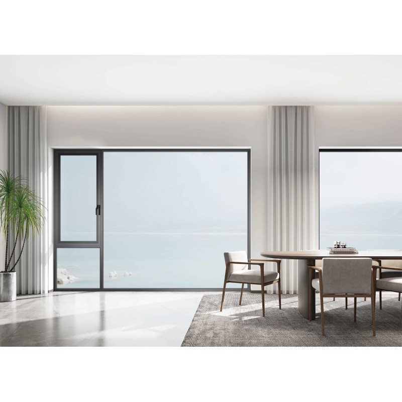 Custom Thermal Break Casement Window Aluminum With Soundproof Glass