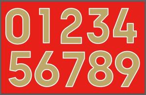 Customized Durable Heat Press Names And Numbers For jerseys uniforms